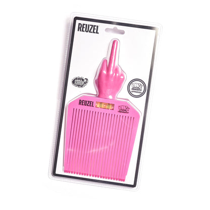 Reuzel Bird Flat Top Comb in packaging, featuring a sleek black flat top comb for grooming and styling hair.