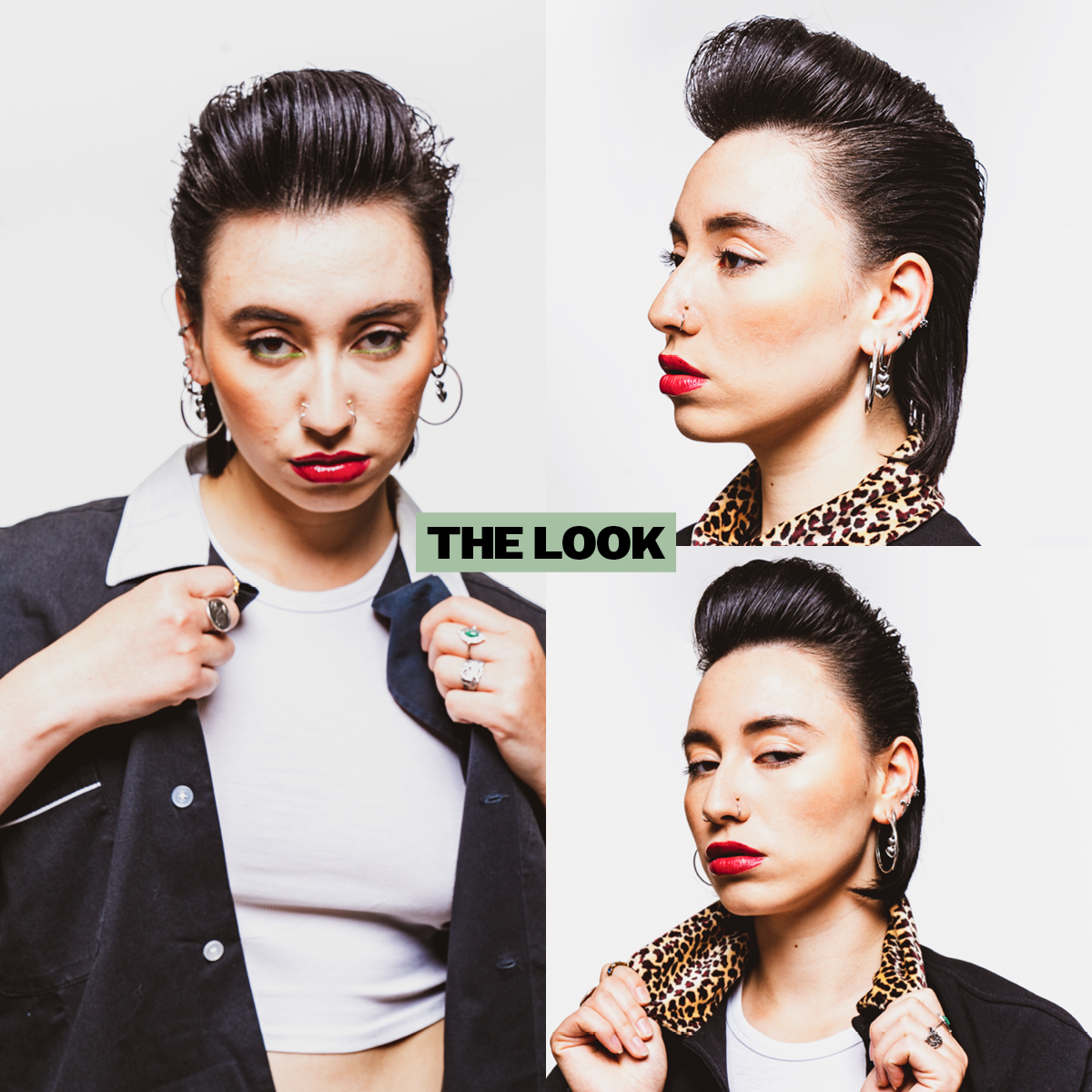 Green Reuzel Pomade grease jar with label, showing the hair styling product for strong hold and shiny finish.