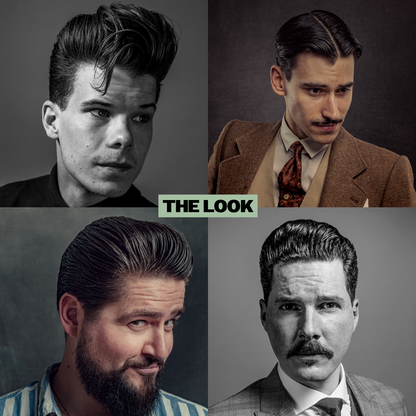 Green Reuzel Pomade grease jar with label, showcasing the hair styling product in a clear, close-up view.